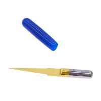 ‘’；【=- 10Pcs 3.175-1/8 V Shape Engraving Cutter PCB Engraving Bits CNC Router Tool V Shape Titanium Milling Cutter