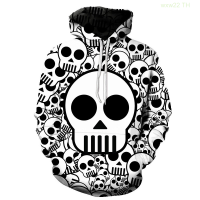 New Boys, Girls, Long Sleeved Hooded Jacket, Cartoon Skull Pattern popular