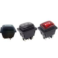 16A 250VAC 20A 125VAC Car Boat fixed Momentary ON-OFF-ON SPST 6 Pin Rocker Toggle Switch 3 Position Plastic Waterproof