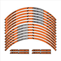 12 Strips Reflective Motorcycle decals Wheels Rim Motorbike Moto Stickers decoration Styling For HONDA CBR650R cbr 650r