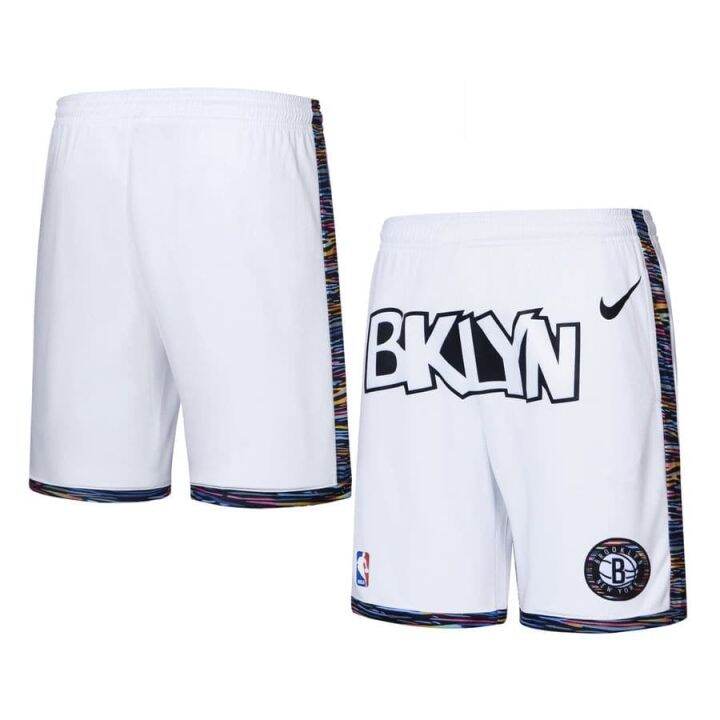 BKLYN Striped Design NBA Basketball Shorts For Men Full Sublimation And