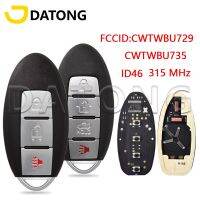 JHTJHNDTGFJHND Datong World Car รีโมทคอนโทรลสำหรับ Nisan Tiida Qashqai Altima Maxima Sentra Teana Xtrail ID46 315Mhz CWTWBU729สมาร์ทการ์ด