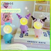 VHGG Cartoon LED Night Lights Solid Color Adjustable Mini Cute Light Portable Plastic Desk Lamp Kids christmas gifts