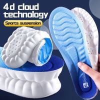 New Memory Foam Orthopedic Sport Insoles for Shoes Sole Cushion Running Shock-Absorbant Breathable Deodorization Soft Pad