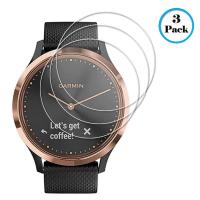 3 แพ็คเข้ากันได้ Garmin vivomove HR ป้องกันหน้าจอ,พรีเมี่ยมจริงป้องกันรอยขีดข่วนกระจกกันรอยหน้าจอสำหรับ Garmin vivomove HR ดูสมาร์ท