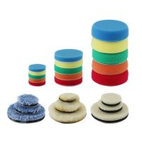 24pcs 1 2 3 Inch Buffer Compound Waxing Polishing Wheel Tool Sponge Pad