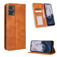 เคสโทรศัพท์หนังหัวเข็มขัดแม่เหล็กสำหรับ Motorola Moto E22 / E22i