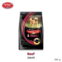 ? { ส่งฟรี } ?  Supercoat Adult with Beef อาหารสุนัขโต รสเนื้อ 450G  บริการเก็บเงินปลายทาง