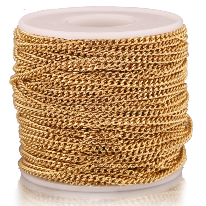 2meter-gold-357mm-width-heavy-miami-cuban-stainless-steel-figaro-mill-grind-chain-for-diy-necklace-bracelet-making-wholesale
