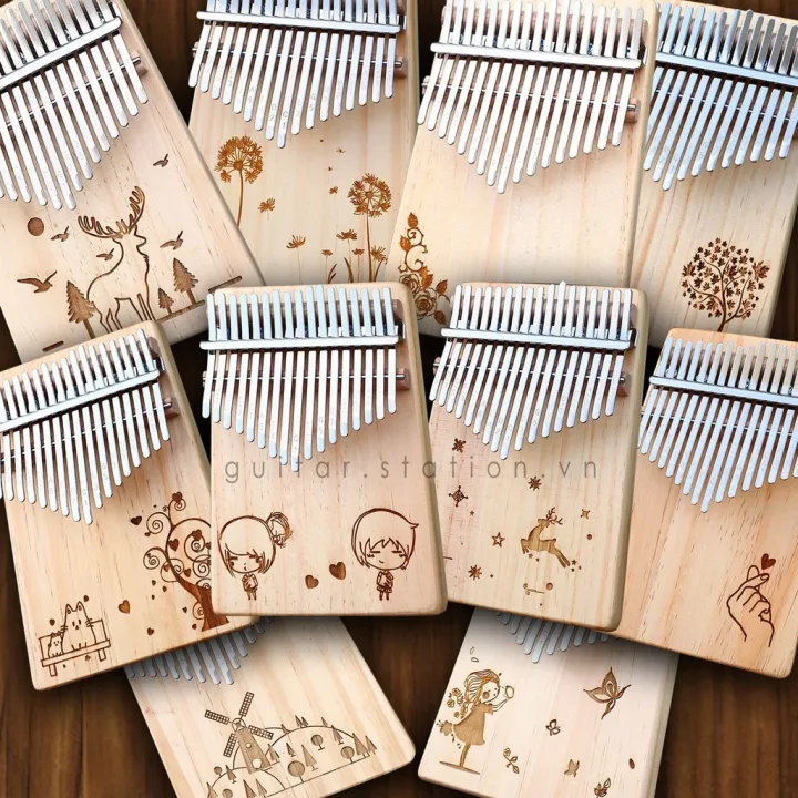 ✹ [Mã LIFEXANH03 giảm 10 đơn 500K] Đàn Kalimba 17 Phím KERUS Chính hãng 100 - Tặng Full Bộ Phụ Kiện - Hàng Có Sẵn