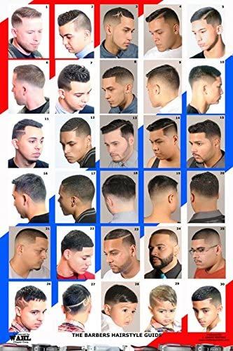 HM Laminated Mens Hairstyles Barber Poster | Lazada