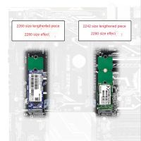 2X NGFF NVME M.2 Extended Bracket 2230 to 2242/2280, 2242 to 2280, 2260 to 2280 Transfer Adapter Expansion Rack Board