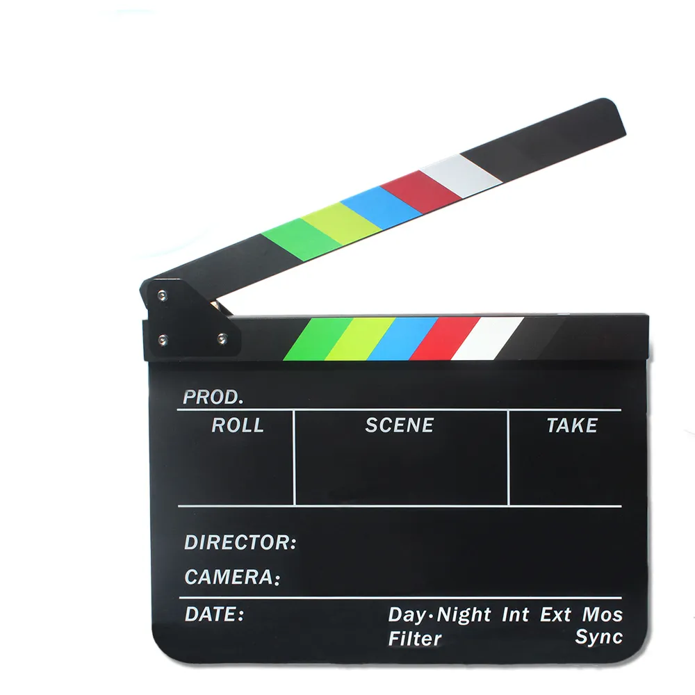 Selens Director Video Scene Clapperboard Clapper Board Acrylic Dry Erase  Director TV Movie Film Action Slate Clap Handmade Cut Prop  Lazada PH