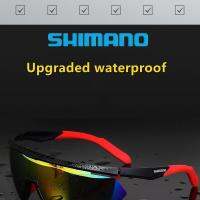 ใหม่ Simano ผู้ชายและผู้หญิงกลางแจ้งขี่จักรยานกีฬาอาทิตย์ส่องแสงที่มีสีสันจริงฟิล์ม One P Iece แว่นกันแดด