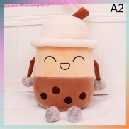 Senia Bubble Tea Cup Shaped Pillow Pearl Milk Tea Plush Toys Stuffed Soft