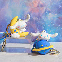 Hi Toy Sanrio Cinnamoroll บทบาทรอบ Kawaii ของเล่นตุ๊กตามินิรูปการกระทำชุดพื้นที่ Cinnamoroll พวงกุญแจตุ๊กตาจี้น่ารักกระเป๋านักเรียนตกแต่งเด็กของขวัญ