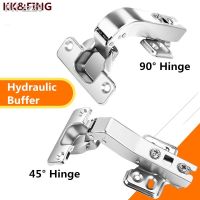 KK FING 45°/90° Hydraulic Hinge Cabinet Door Hinges With Buffe Special Hinges For Folding Doors 45/90 Degree Door Hinge