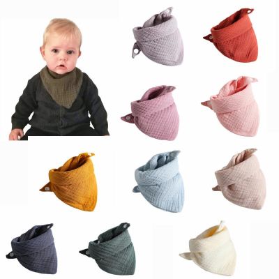 100% Organic Cotton Baby Bibs Triangle Burp Cloths Cartoon Saliva Towel Baby Feeding Bibs Soft Absorbent Baby Bib