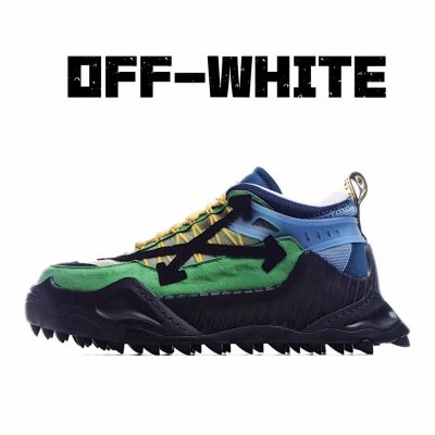 HOT ★Original NK* Of- White- Co Odsy-1000 Virgil Abloh Green  Mens And Womens Running Shoes Non-Slip Wear-Resistant Comfortable Jogging Shoes {Free Shipping}