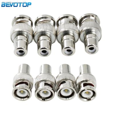 №❅▫ 2Pcs Q9 BNC Male Plug to RCA AV Female Straight Connector 50 Ohm for CCTV Video High Quality