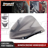 กระจกบังลม MT09สำหรับ YAMAHA MT-07 MT-09 FZ07 2014-2020ชิ้นส่วนรถจักรยานยนต์ Pare-Brise Wind Deflector Shield