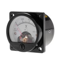 Voltmeter SO-45 AC 0-300V Round Analog Dial Panel Meter Voltmeter Gauge Black