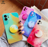 Rixuan เคสโทรศัพท์ที่ใส่ถุงลมนิรภัยสีน้ำสำหรับ OPPO A38 Reno 5 Reno 4 A53 2020 A54 A15 A15S F9 A52 A92 A5S A12 A3S A31ปกหลังแบบนิ่ม