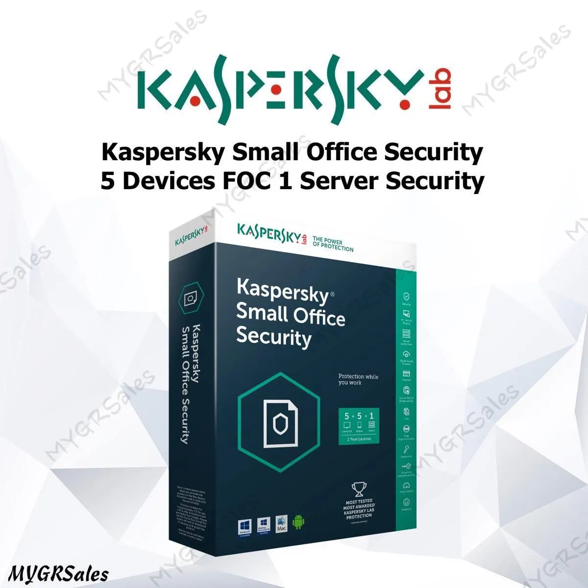 Kaspersky Small Office Security 5 Devices 1 Year Free 1 Server License |  Lazada