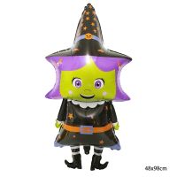 Halloween decoration balloon witch zombie aluminum film balloon easter mall festive atmosphere layout modeling balloon