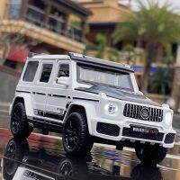 G65 1/32 G700 SUV โมเดลรถโลหะผสมของเล่นโลหะจำลองการขับรถออฟโรดของเล่นรถจำลองแสงไฟเสียงของสะสมของขวัญสำหรับเด็ก