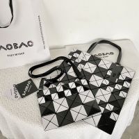 xiyanhuang Issey Miyake BAO BAO with Anti-fake mark Spell color 3️4/6️6 Building blocks shoulder tote bag 100%Original