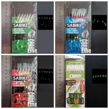 1 piece Sabiki Rigs, Fishing Bait Rigs Luminous Sabiki Rig with