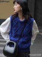 【hot】☁☸  Sweater Vests Design All-match Leisure Ulzzang Students Fashion Knitwear Streetwear