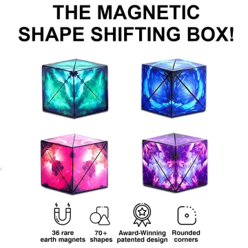  SHASHIBO Shape Shifting Box - Award-Winning, Patented Fidget  Cube w/ 36 Rare Earth Magnets - Transforms Into Over 70 Shapes, Download  Fun in Motion Toys Mobile App (Original Series - Spaced