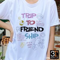 เสื้อทีม ( ลาย TRIP TO FRIEND SHIP ) ผ้าไมโคร ใส่สบาย พร้อมส่ง