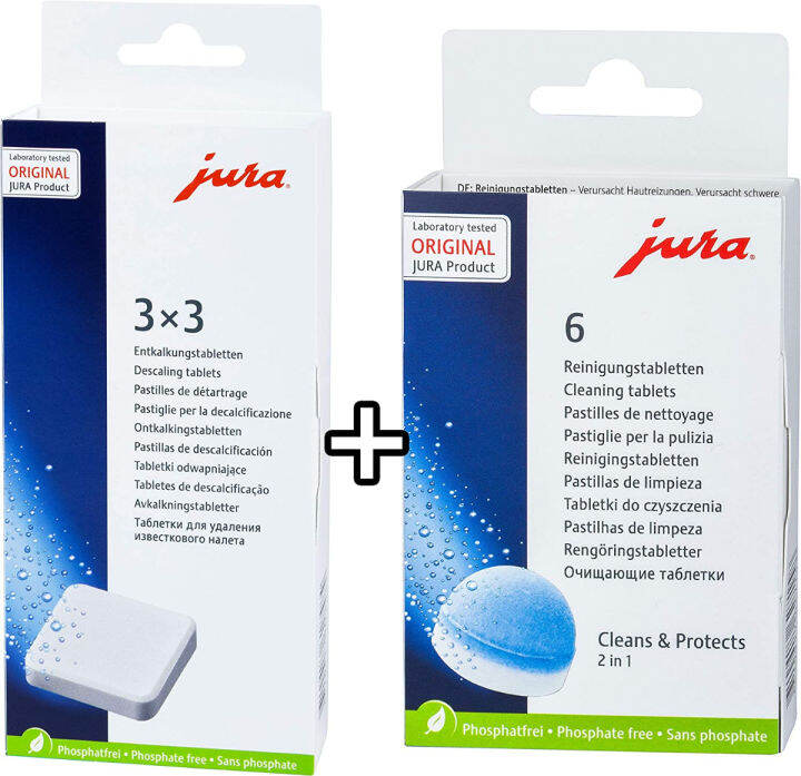 Descaling Tablets and Cleaning Tablets for JuraCapresso Automatic Coffee and Espresso machines