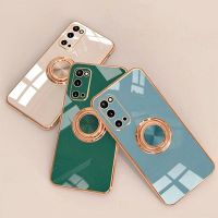 เคสโทรศัพท์พร้อมที่จับสำหรับ Samsung Galaxy เคสมือถือ S20 FE 5G S20 S21 Plus S21FE หมายเหตุ 9 10 20 หมายเหตุ 20 Ultra A32 A42 A52 A52S A72 A82 A22 S10 S10 Plus S22 Plus S22Ultra เคสกันกระแทกแม่เหล็กพร้อมที่วางแหวนขาตั้งหรูหราผู้ชายผู้หญิง