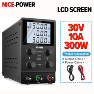 Ready Stock NICE-POWER 30V 10A Adjustable LCD Digital Display DC Power Supply Switching Lab Power Supply with 5V 2A USB Port and W(Display) Stabilizer Switch Bench Power Source fro PCB Phone Repair SPS3010D thumbnail
