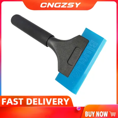 Long Handled Bluemax Rubber Screwdriver Ice Scraper Auto Snow Shovel Glass Cleaner Window Water Squeegee Vinyl Tinting Tool B25