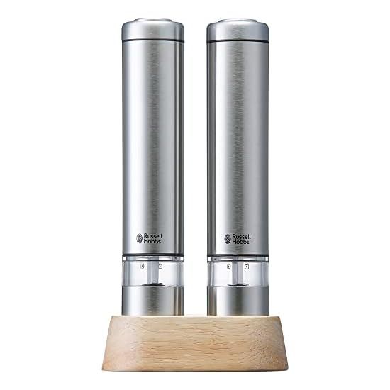 Russell Hobbs Electric Mill Salt and Pepper Mini (Set of 2) 7933JP Silver