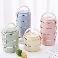 ✳✘◑ Food Bento Box Stainless Steel Multi-Layer Sealed Lunch Box For Women Kids School Office Portable Food Containers Thermal Lunch