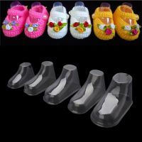 Hot Selling 10 Pieces Of Transparent Plastic Baby Foot Display, Baby Footwear, Footwear Size Display Baby Booties Shoes Socks Showcase