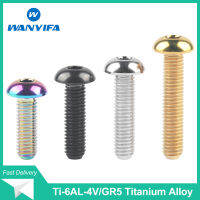 Wanyifa M5โบลท์ไทเทเนียมปุ่มหัวหกเหลี่ยม Allen Screw 8 10 12 15 18 20 25 30มม. สำหรับกรงขวดจักรยานชิ้นส่วนจักรยาน