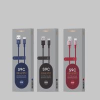 Eloop S9 / S9L / S9M / S9C สายชาร์จ ไนลอนถัก USB Data Cable 2.1A L Cable Micro Type C