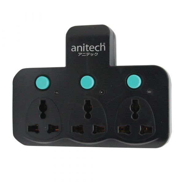 anitech-ปลั๊กไฟ-h121-ปลั๊กอะแดปเตอร์