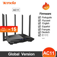 Tenda AC11 Wireless Wifi Router Gigabit Dual-Band AC1200 with 5*6dBi High Gain Antennas Wider Coverage