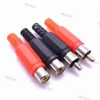 10PCS RCA Male Female Jack Connector Adapter Solder Audio Video AV Plug Handle Channel Dual Welding Tool DIY YB23TH