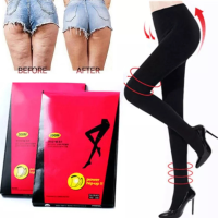 ผู้หญิง Slim Tights ถุงน่องการบีบอัด Pantyhose เส้นเลือดขอดไขมันแคลอรี่ Burn ขา Shaping Stovepipe ถุงน่อง Foot Care Tool