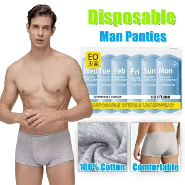 Men's Disposable Nonwoven Underwear Portable Briefs for Traveling