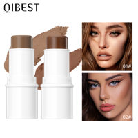 QIBEST Contour Stick Face Bronzer แต่งหน้ากันน้ำ Matte Finish Highs Shadow Contouring ดินสอ Stick Lasting เครื่องสำอาง ~